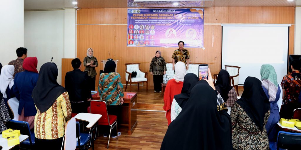 The University of Bengkulu’s Master of Notary Affairs (M.Kn) Faculty of Law University of Bengkulu