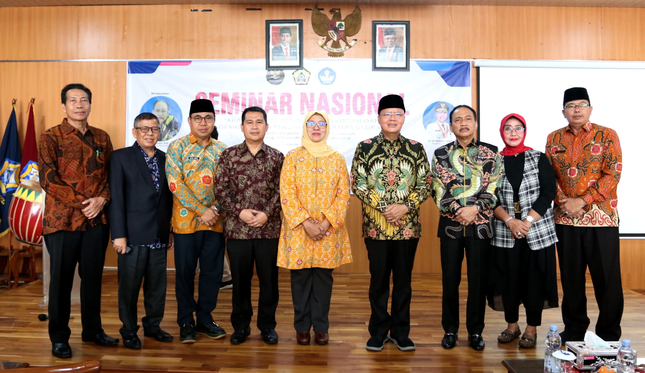 The Faculty of Law, University of Bengkulu, held a national seminar on New Directions for Upholding the Constitution and Democracy amid Global Instability.